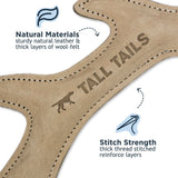 Natural Leather Antler Dog Toy