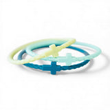 Salt & Surf Infinity Cross Silicone Bracelet Set
