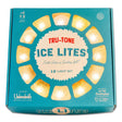Tru-Tone Ice-Lites clear frosted snowball light strand with textured globe covers and a warm LED glow.