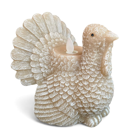 Turkey shaped LED candle with moving flame and timer function