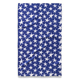 USA Stars Blue Geometry Tea Towel