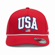 usa strong red snapback hat patriotic performance cap by hold fast