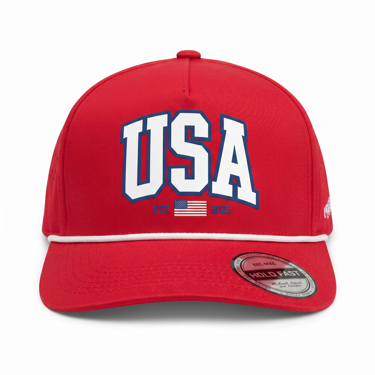 usa strong red snapback hat patriotic performance cap by hold fast