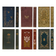 vintage book style notebooks canvas bound journal distressed cover lined pages assorted styles