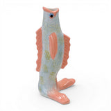 hand painted fish vase vintage ceramic decorative fish vase small floral vase unique home decor