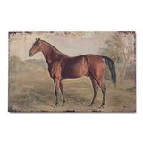 vintage horse wall art metal rustic equestrian print farmhouse decor