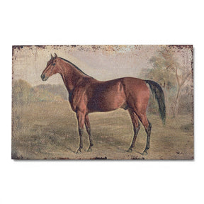 vintage horse wall art metal rustic equestrian print farmhouse decor