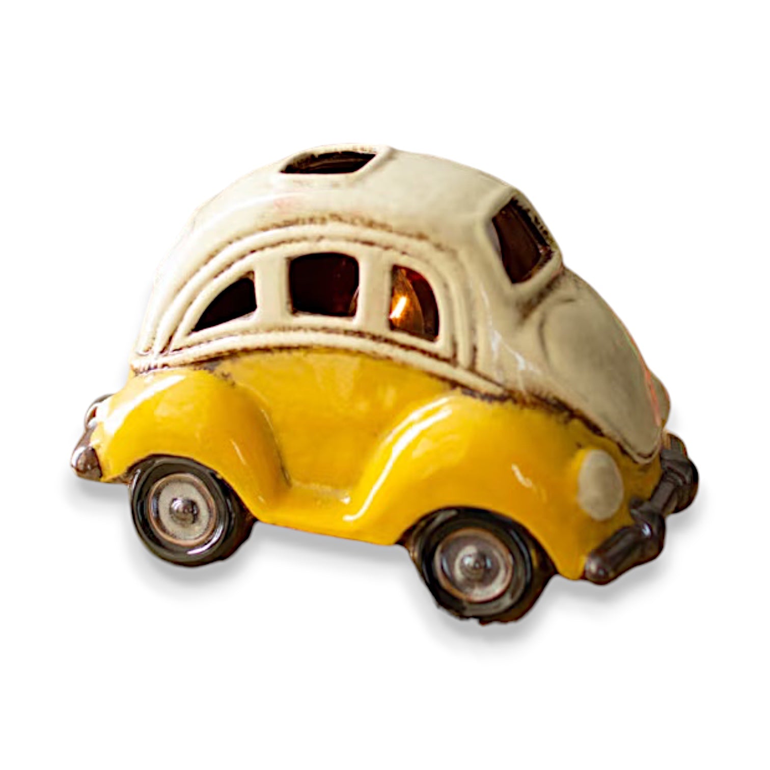 Ceramic Yellow VW Bug Night Light