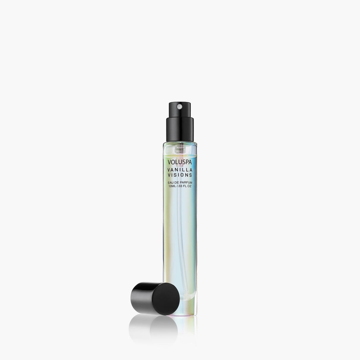 Voluspa Vanilla Visions 10 mL travel perfume bottle detail