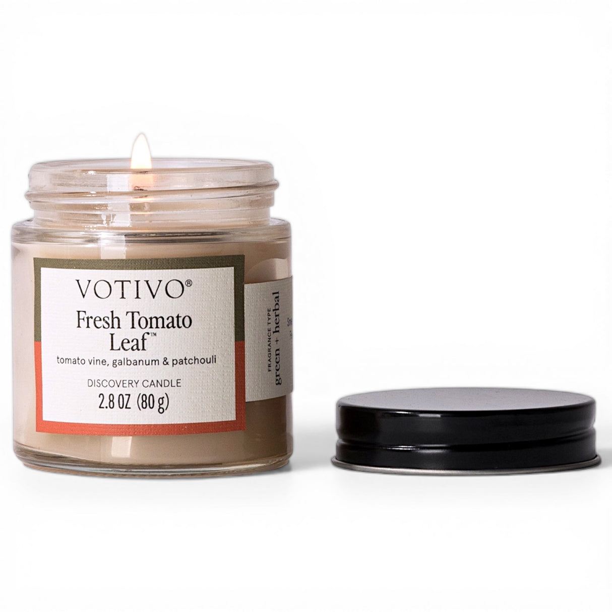 Votivo Fresh Tomato Leaf candle 2.8 oz green tomato rhubarb patchouli