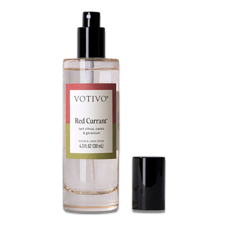 Votivo Red Currant room and linen spray 4.3 oz tart citrus cassis fragrance