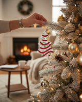 Little Debbie Christmas Tree Cake Ornament with Bite