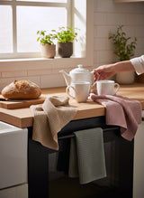 Oversized Stonewashed Waffle Weave Cotton Tea Towel