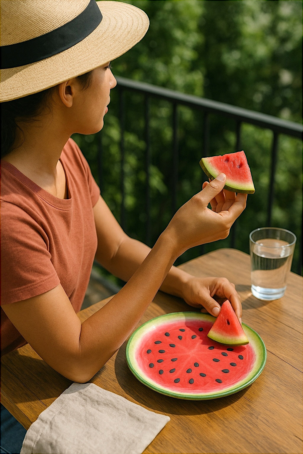 Watermelon Melamine Plate