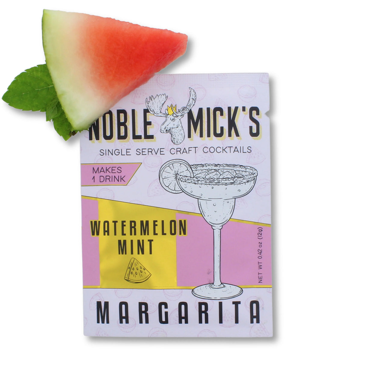 Watermelon mint margarita cocktail mix single serve drink mixer for summer tequila cocktails