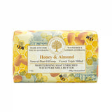 honey and almond triple milled shea butter soap bar by wavertree and london