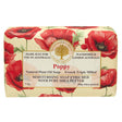 poppy floral triple milled shea butter soap bar by wavertree and london