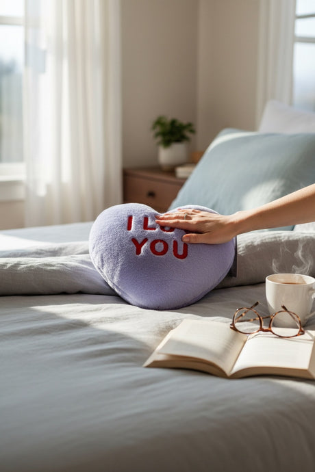 I Luv You Purple Sweethearts Warmies Plushie