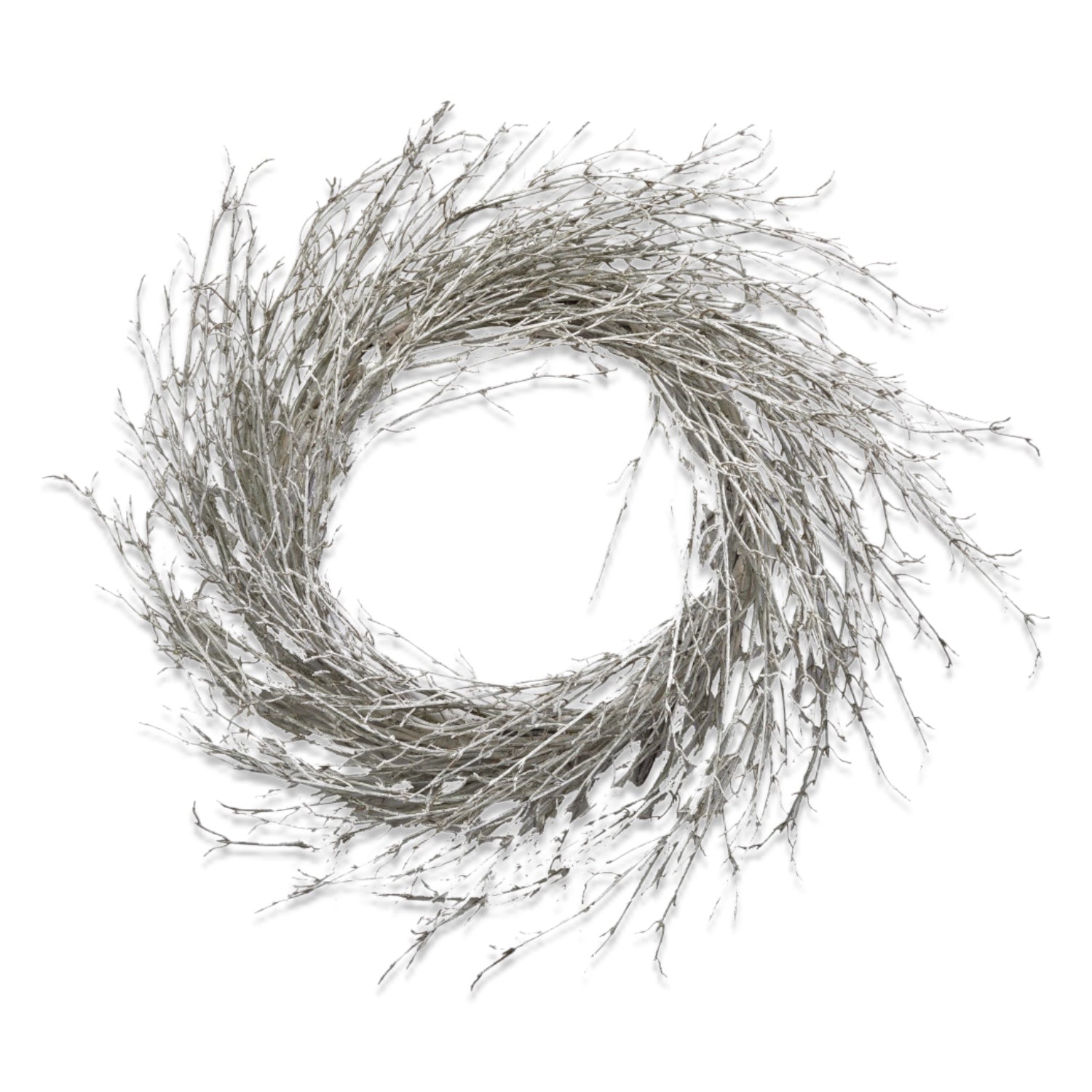White Faux Birch Branch Wreath - Thumbnail 2