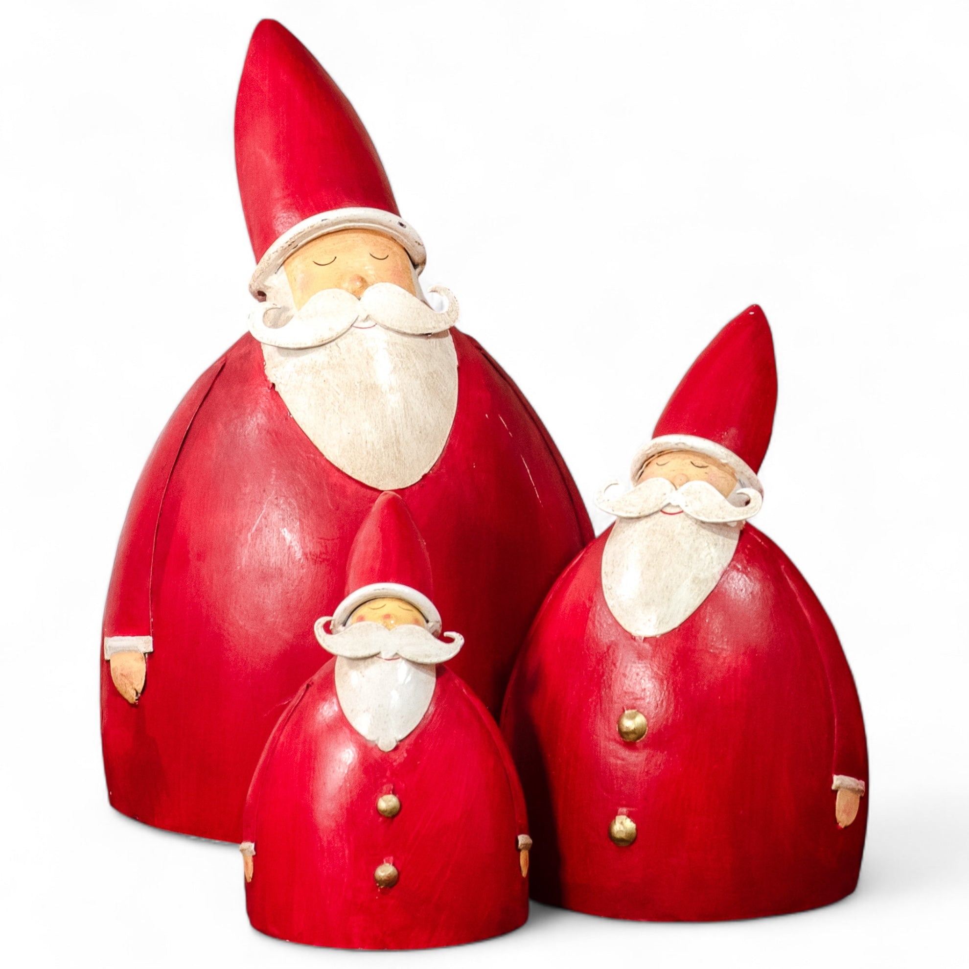 Phat Jolly Santa Metal Figurine – Rust & Cinder