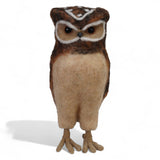 Handmade Wool Felt Burrowing Owl