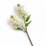 white hydrangea stem faux floral 26 inch artificial flower arrangement decor
