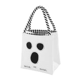 white ghost LED trick or treat bag