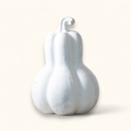 white terracotta gourd fall decoration