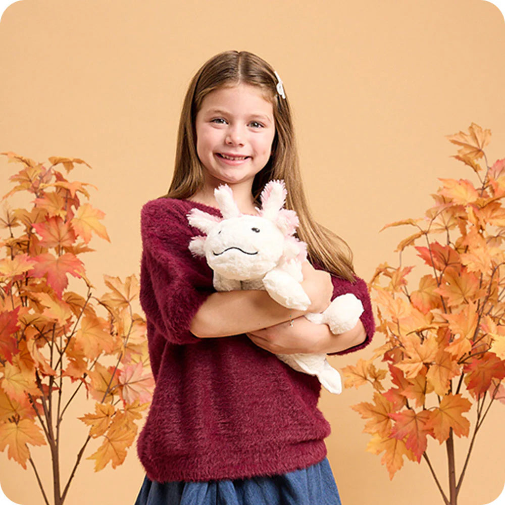 White Axolotl Warmies Plush Animal