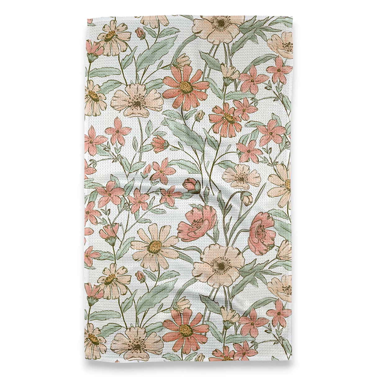 Wildflower Whisper Geometry Tea Towel