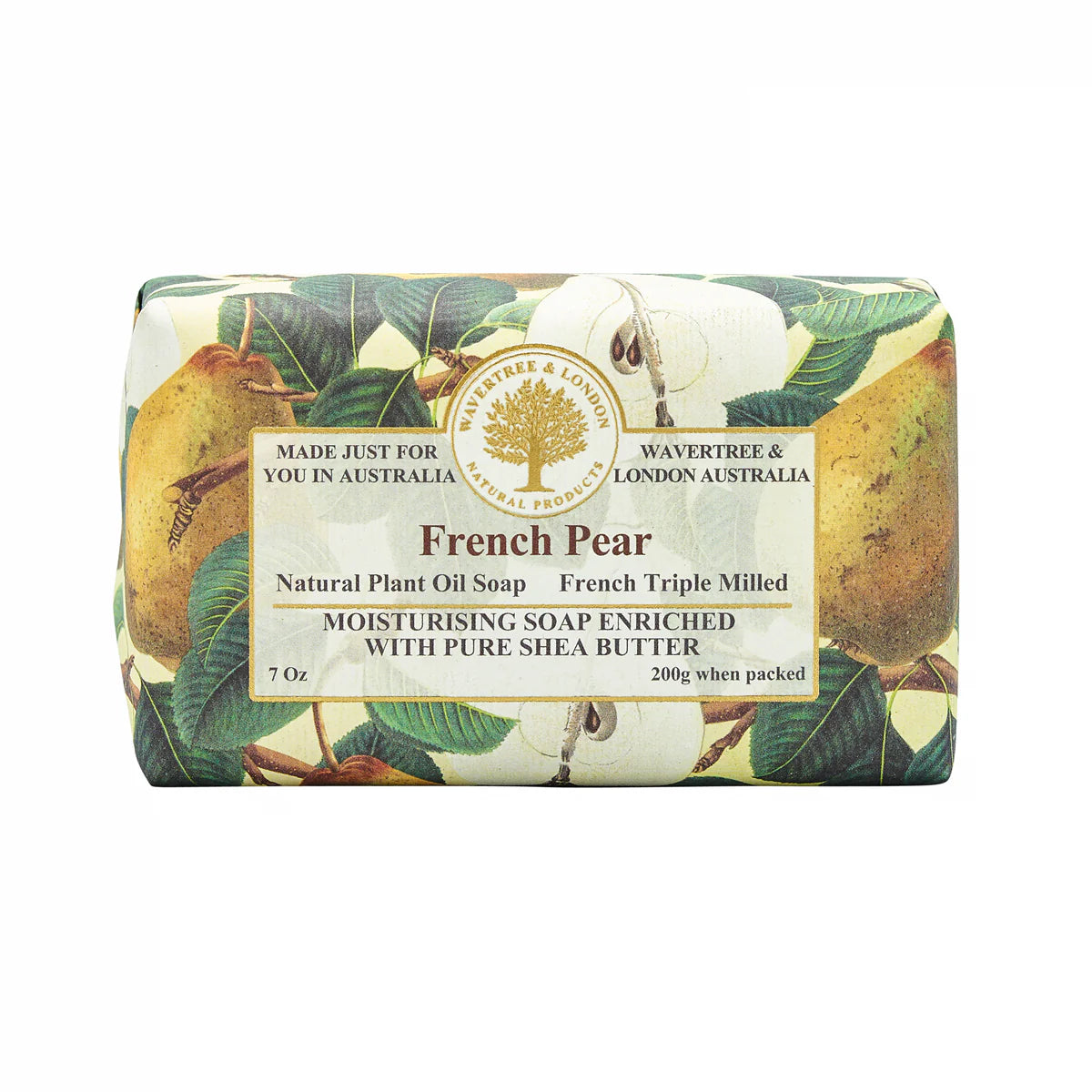 French Pear Triple-Milled Soap Bar | Wavertree & London