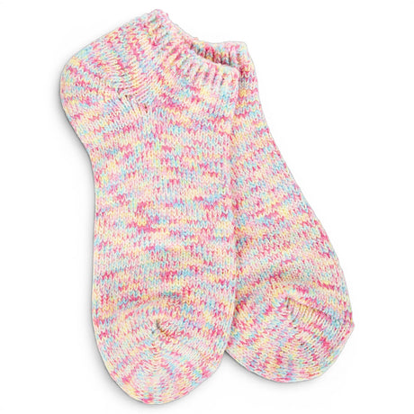 World's Softest Socks Weekend Ragg Low Whimsy marled pastel low-cut women's socks