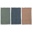 28x18 woven cotton waffle weave tea towel in neutral kitchen colors