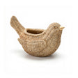 woven bird planter wicker style decorative bird plant pot for small plants and shelf décor