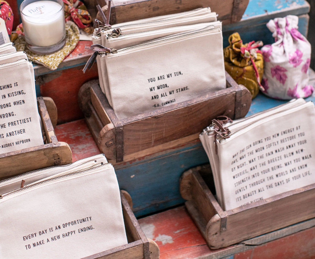 Life Itself (Hans Christian Andersen Quote) Canvas Zip Bag