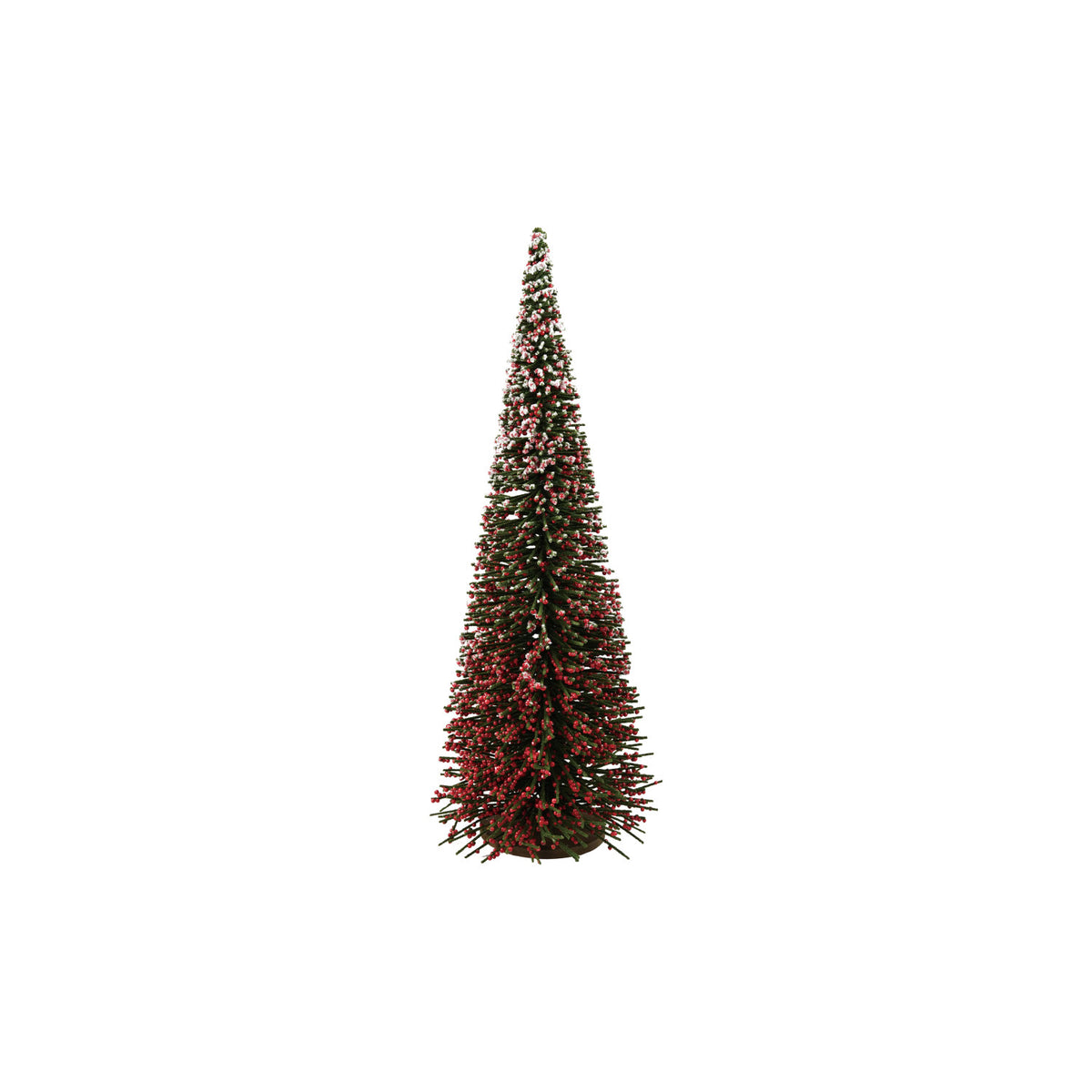 Sugared Red Berry Wood Christmas Tree