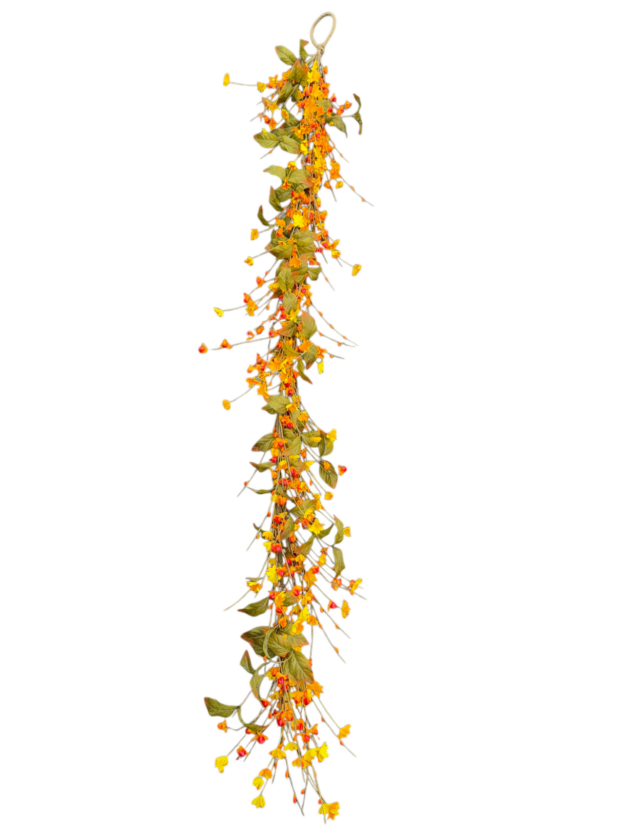 Yellow Wildflower Fall Foliage Garland