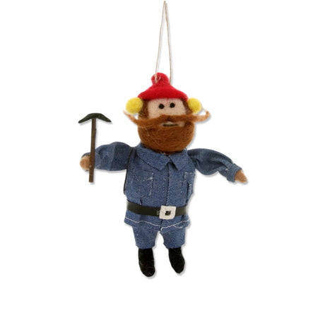 Wool felt Yukon Cornelius ornament from Rudolph the Red-Nosed Reindeer